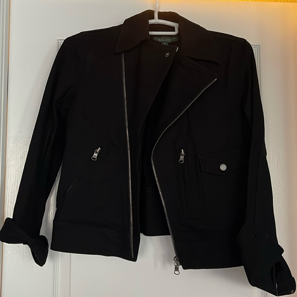 BNWT Ralph Loren Black Jean Moto Jacket